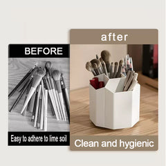 360 Rotating Makeup Brush Organizer Desktop Storage Box