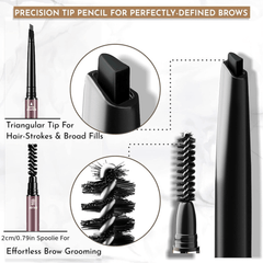 Waterproof Eyebrow Pen Ultra Fine Nib Long Lasting Makeup Natural Styling