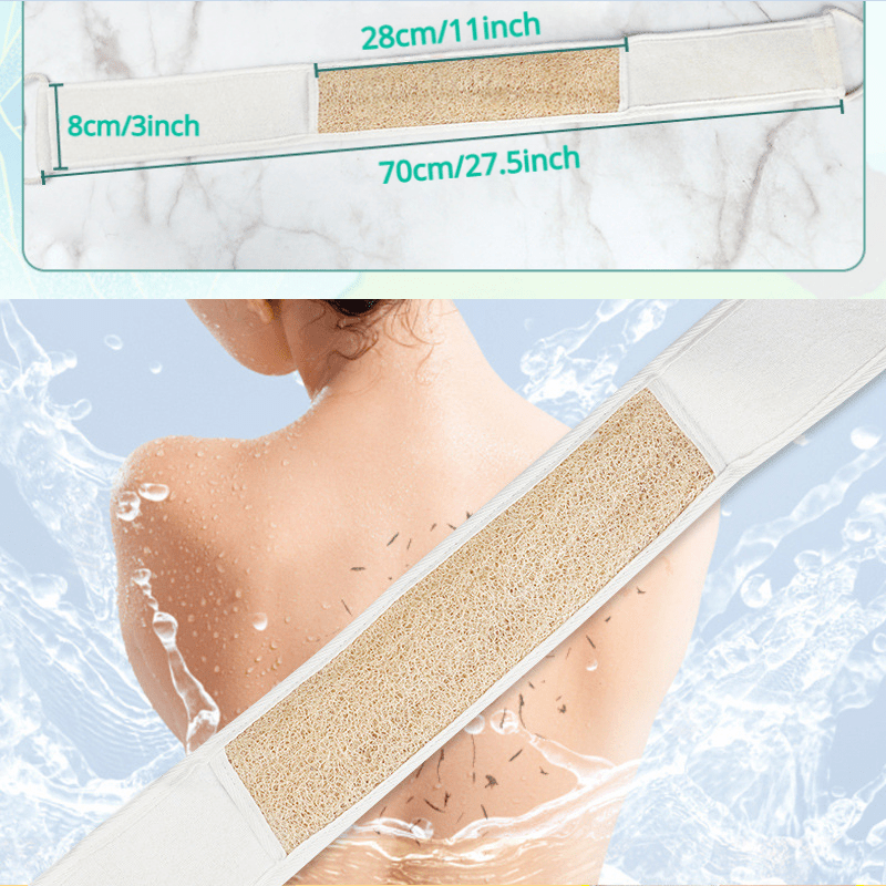 Natural Loofah Back Scrubber for Deep Shower Cleaning