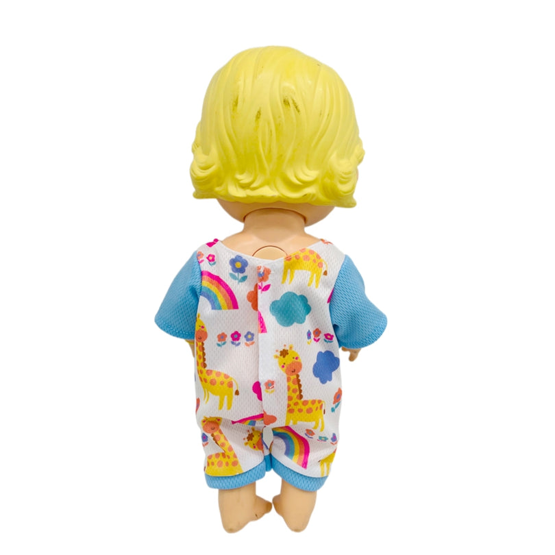 Giraffe Pattern Jumpsuit Doll Clothes for 25-30 Dolls