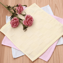 2pcs Multicolor Cotton Square Towels for Infants Small Towels