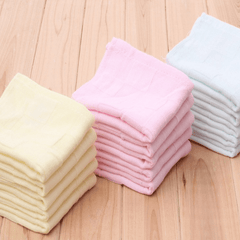 2pcs Multicolor Cotton Square Towels for Infants Small Towels