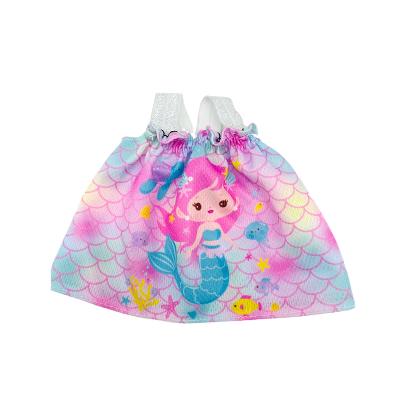 Mermaid Pattern Dress Doll Pajamas Clothes for 25-30cm Dolls