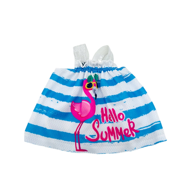 Flamingo Pattern Dress Doll Pajamas Clothes for 30 48 cm Dolls