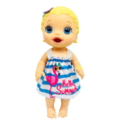 Flamingo Pattern Dress Doll Pajamas Clothes for 30 48 cm Dolls