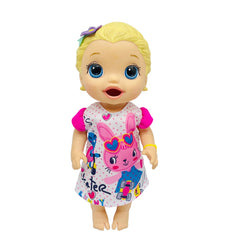 30 48 Cm Baby Doll Clothes Rabbit Pattern Dress Fits 25 4 30 48 Cm Alive Dolls