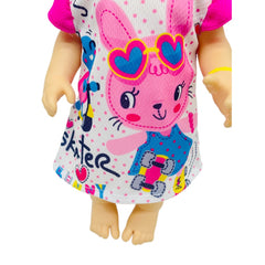 30 48 Cm Baby Doll Clothes Rabbit Pattern Dress Fits 25 4 30 48 Cm Alive Dolls