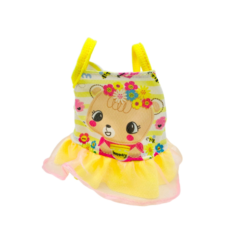 Little Bear Flower Pattern Dress for 30-48 cm Dolls