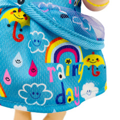 Rainbow Panda Print Dress for 25-30 cm Alive Dolls