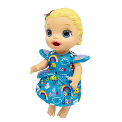 Rainbow Panda Print Dress for 25-30 cm Alive Dolls