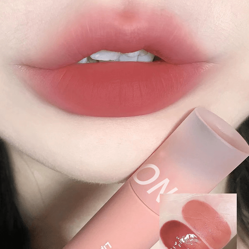 Waterproof Matte Lip Gloss Velvet Lip Mud Nude Chocolate Red Lip Tint