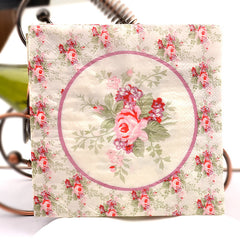20pcs Floral Printed Napkins Set for Events & Decor