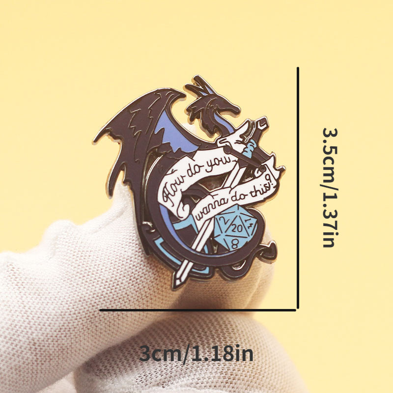 Dragon Brooch For Men Bag Clothing Accessories