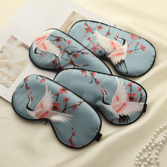 Silk Eye Mask Set with Adjustable Buckle for Comfort
