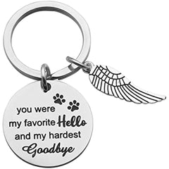 Pet Memorial Keychain - Slogan Print Pendant - Remembrance Accessories