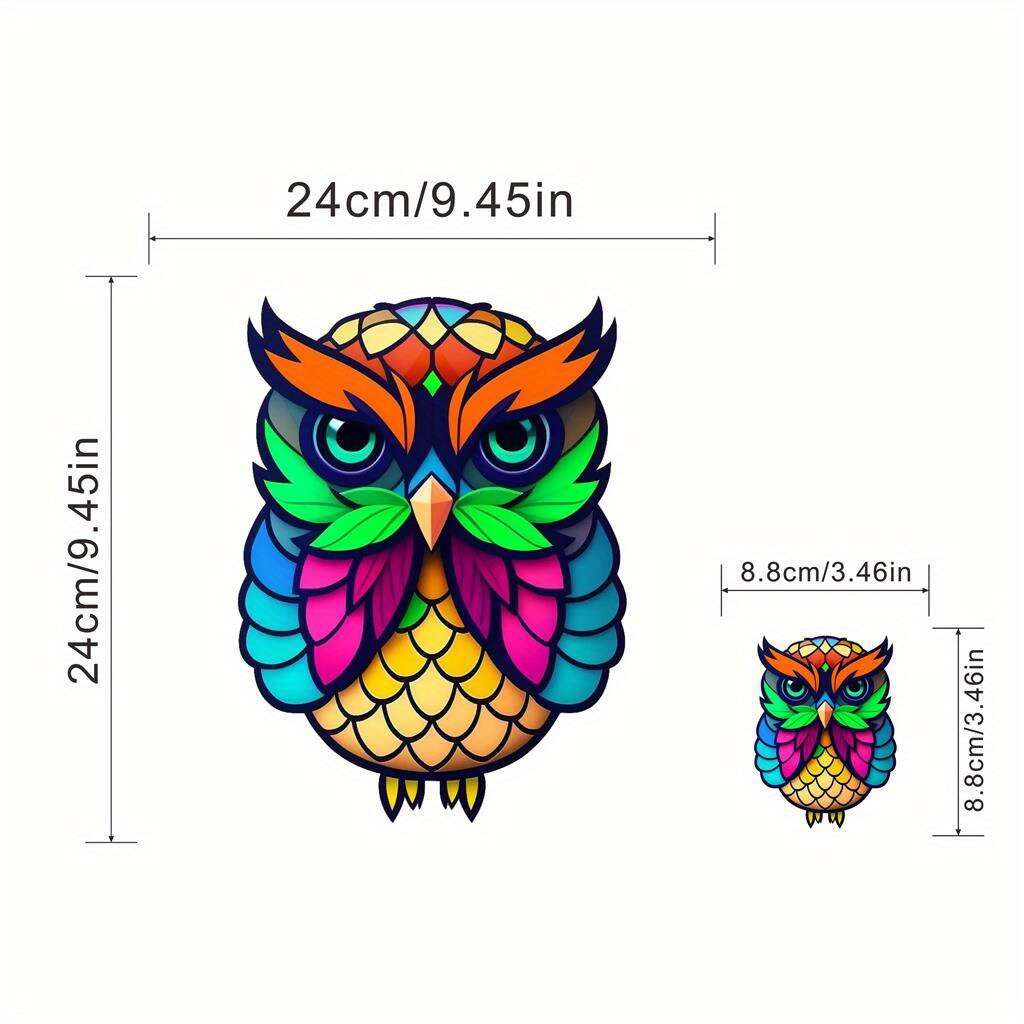 Owl Cartoon Iron On Transfer Patches Heat Transfer Vinyl Sticker