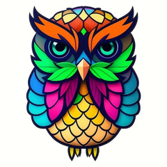 Owl Cartoon Iron On Transfer Patches Heat Transfer Vinyl Sticker