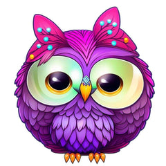 Owl Cartoon Iron On Transfer Patches Heat Transfer Vinyl Sticker
