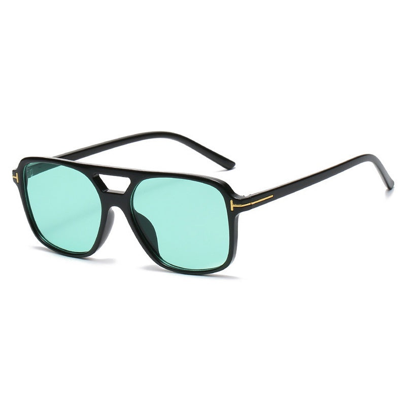 Retro Square Candy Sunglasses UV400 for Beach Party Travel