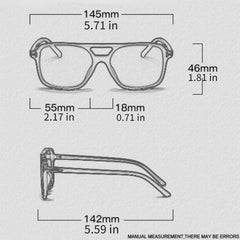 Retro Square Candy Sunglasses UV400 for Beach Party Travel