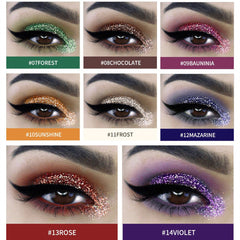 Diamond Shimmer Golden Powder Glitter Highlighting Makeup Kit
