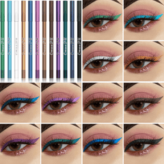 12 High Pigmented Eyelid Pen Set with Pearly & Matte Finish