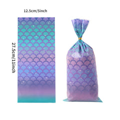 20pcs Scales Opp Bags Sweets Biscuit Packaging Tie Silk Decoration