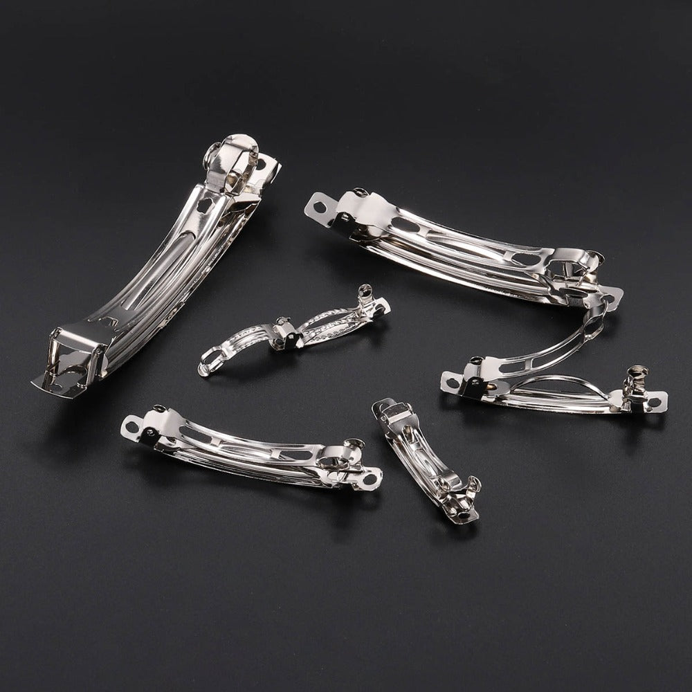 10pcs DIY French Barrette Style Hair Clip Hair Accessories For Women Girls