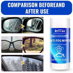 Crystal Clear Vision Anti fog Wipes For Windshield Defogging