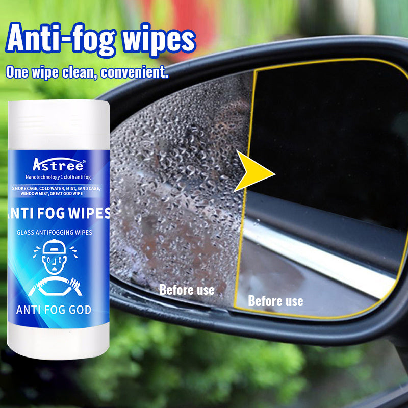 Crystal Clear Vision Anti fog Wipes For Windshield Defogging