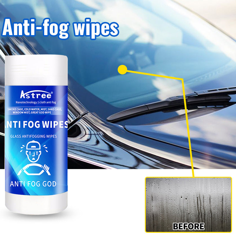 Crystal Clear Vision Anti fog Wipes For Windshield Defogging