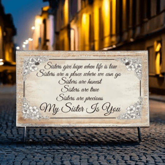 Sister Ornament Friends Sign Decoration Thank You Birthday Gift