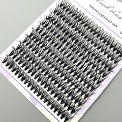 Mikiwi 200Pcs 30D 12 16mm D Curl Cluster Lashes