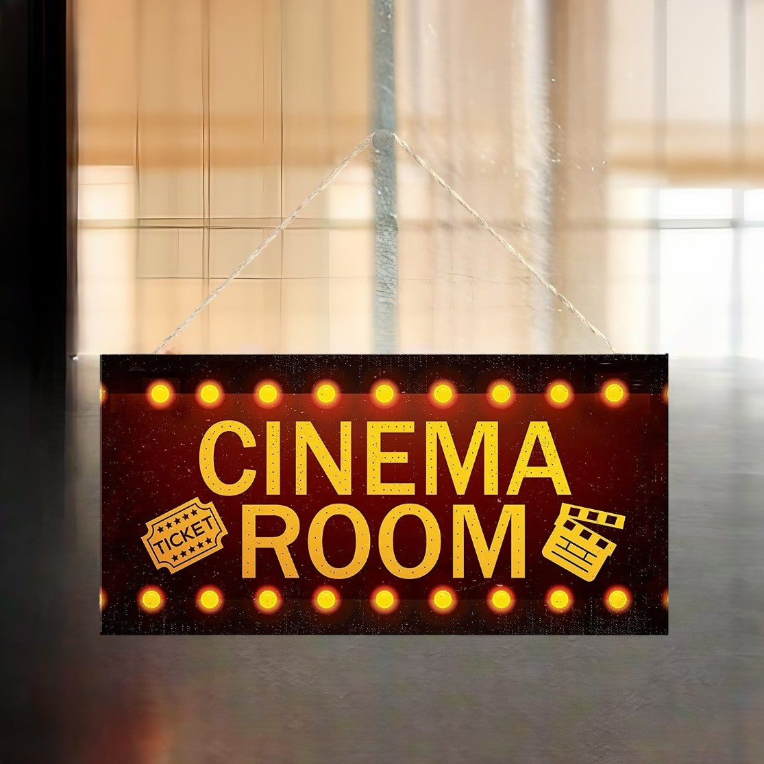 Home Theatre Wall Plaque - A Perfect Movie Gift