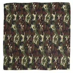 Camouflage Print Bandana Hip Hop Square Scarf Neckerchief Unisex