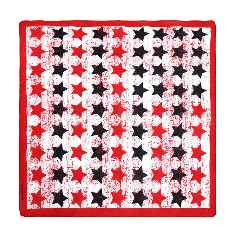 Hip Hop Star Bandana Square Scarf Cotton Neckerchief Unisex