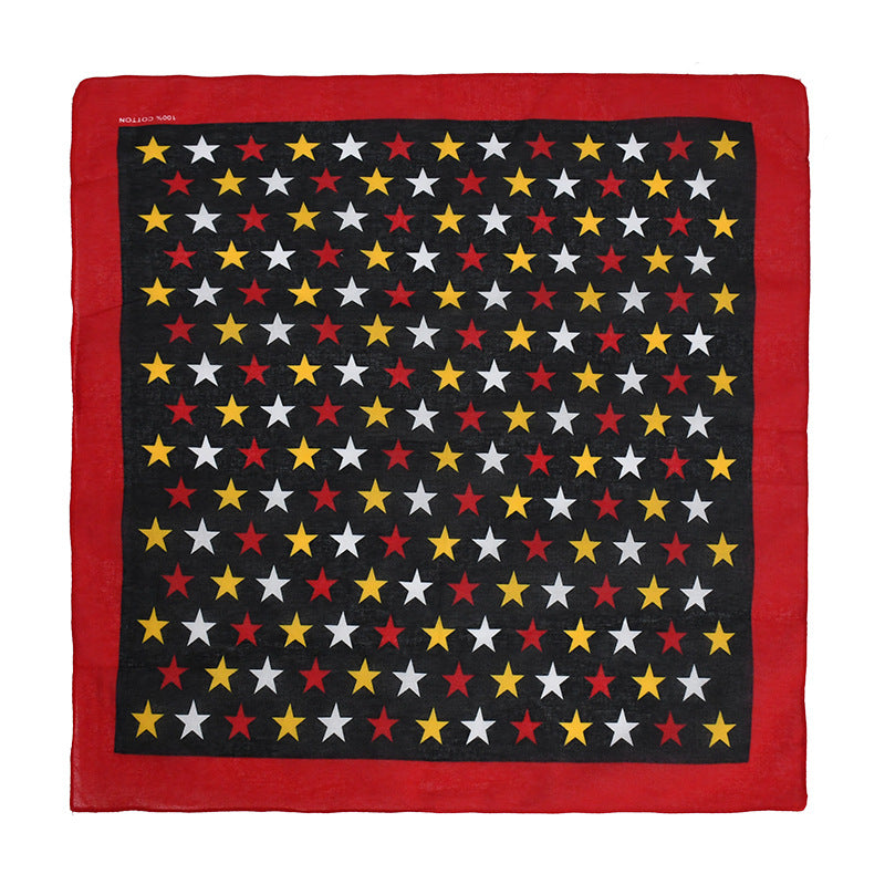 Hip Hop Star Bandana Square Scarf Cotton Neckerchief Unisex