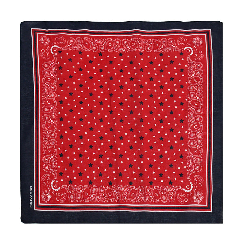 Hip Hop Star Bandana Square Scarf Cotton Neckerchief Unisex