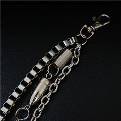 Double Layer Skull Metal Waist Chain Hip Hop Pant Chain
