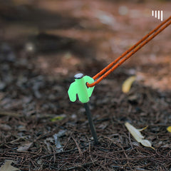 5pcs Luminous Steel Stakes Windproof Ground Nails for Camping