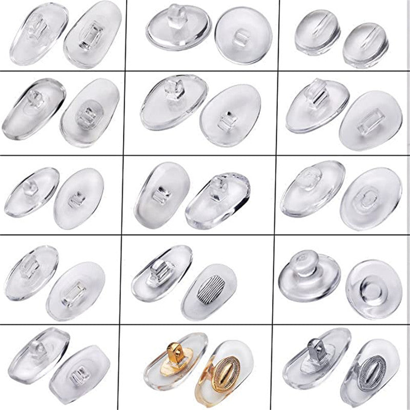 Eyeglass Nose Pads Set 150 Pairs Anti Slip Air Chamber Glasses Nose Pad