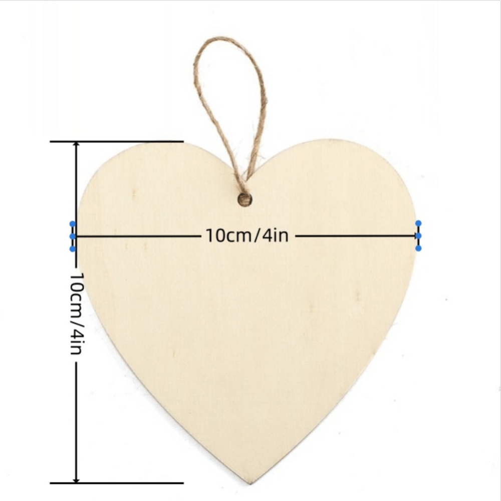 Love You Auntie Wooden Heart Hanging Sign - Family Keepsake