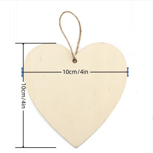 Love You Auntie Wooden Heart Hanging Sign - Family Keepsake