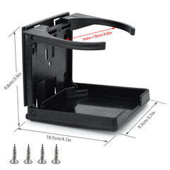 2pcs Adjustable Car Van Folding Cup Holder Drink Holders