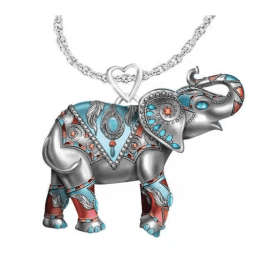 Elephant Pendant Necklace Jewelry Accessories Men Women