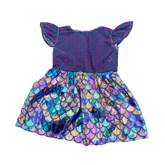 Dot Pattern Mermaid Dress Doll Clothes Accessories