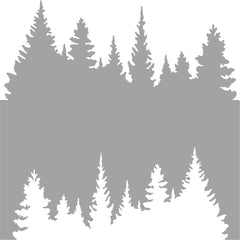 Symmetrical Forest On The Lake Surface DIY Layering Stencils