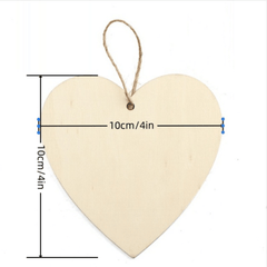 Wooden Heart Pendant for Sister, Birthday Gift From Family