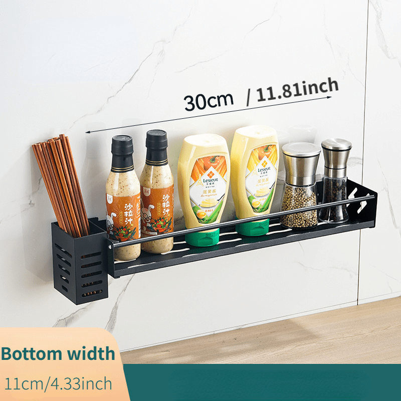1pc Punch Kitchen Storage Rack Tableware Storage Rack