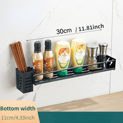 1pc Punch Kitchen Storage Rack Tableware Storage Rack